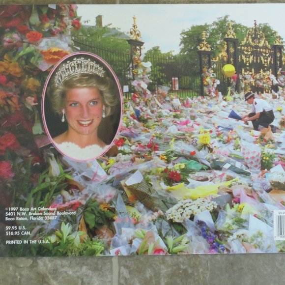 1998 DIANA People's PRINCESS Commemorative CALENDAR (964) - Picture 2 of 3